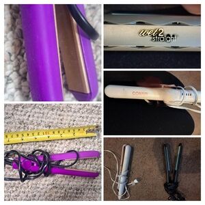 Purple and White Hair Straighteners